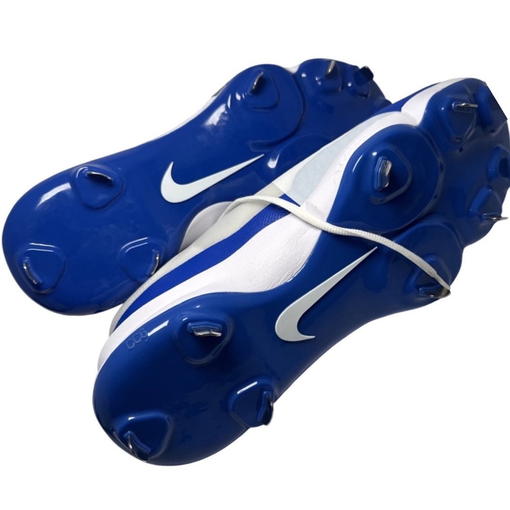 Nike Force Zoom Trout 9 Metal Baseball Cleats Mens 13 White Blue Metal Spikes - Picture 5 of 9